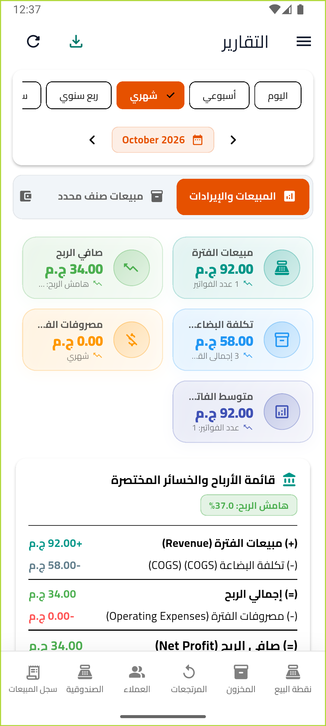 التقارير المالية
